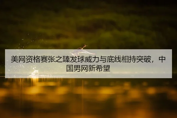 美网资格赛张之臻发球威力与底线相持突破，中国男网新希望